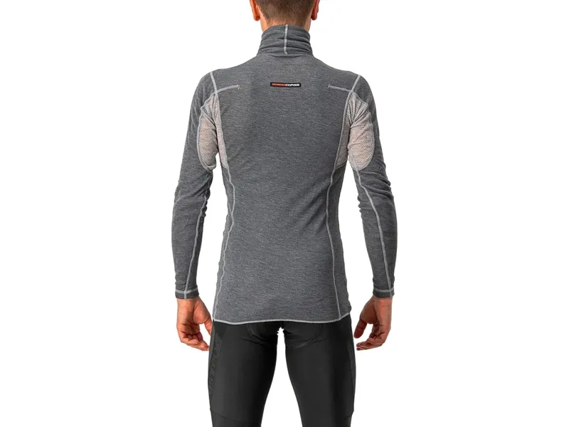 Castelli Flanders Warm High Neck Long Sleeve Base Layer in Grey-1