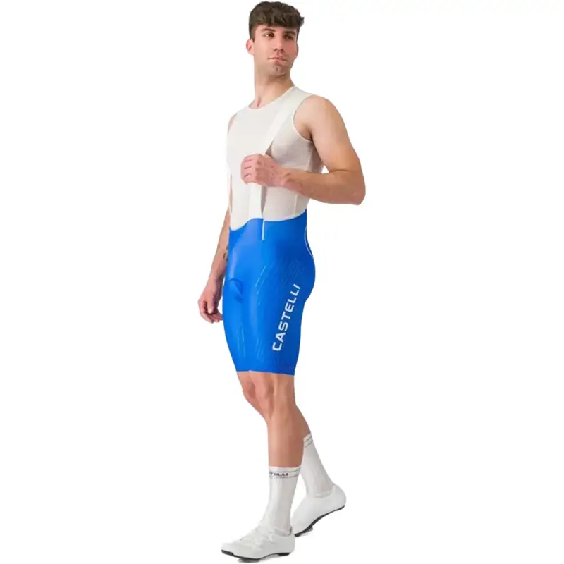 Balfes Bikes Castelli Free Aero Race Kit Bib Short in Azzurro Italia/Silver | Free postage over £30, £10 off first order, price match & 0% finance.