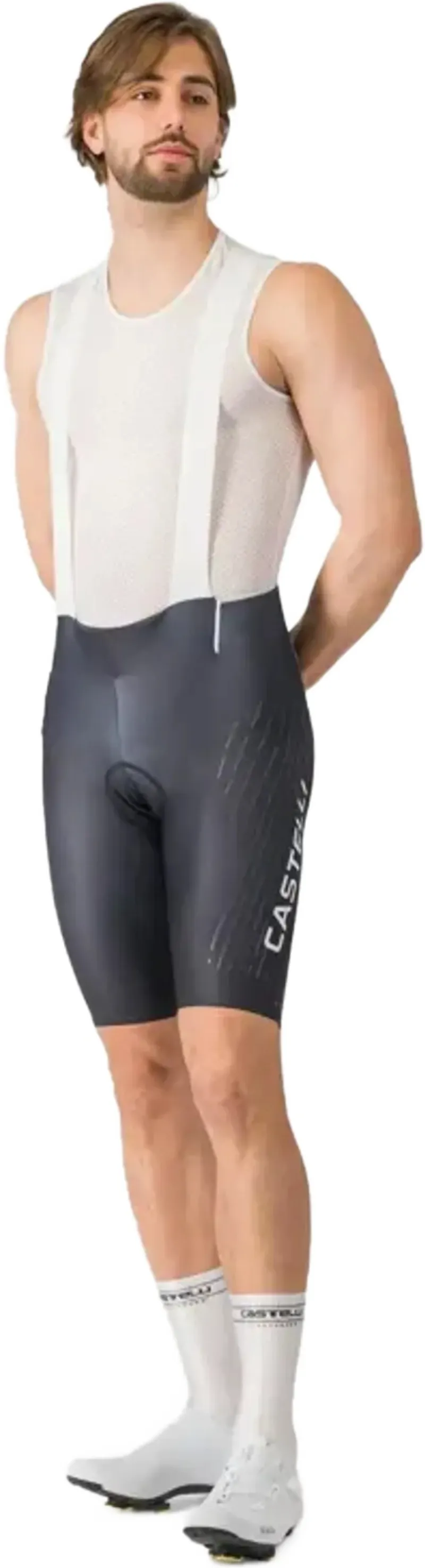 Castelli Free Aero Race S Kit Bib Short in Black/White