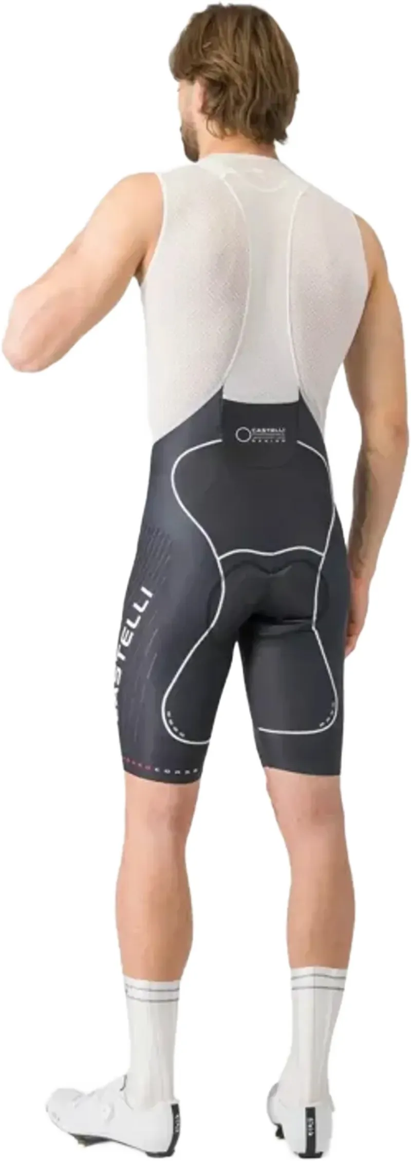 Castelli Free Aero Race S Kit Bib Short in Black/White-1