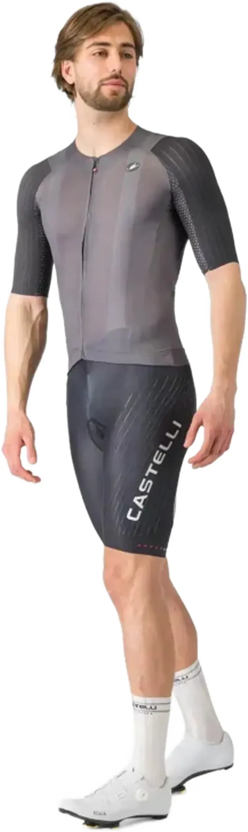 Castelli Free Aero Race S Kit Bib Short in Black/White-2