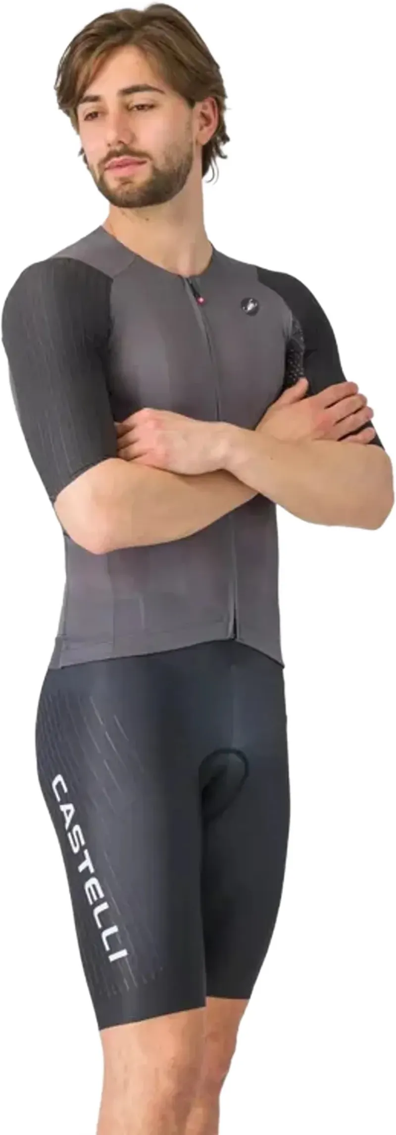 Castelli Free Aero Race S Kit Bib Short in Black/White-3