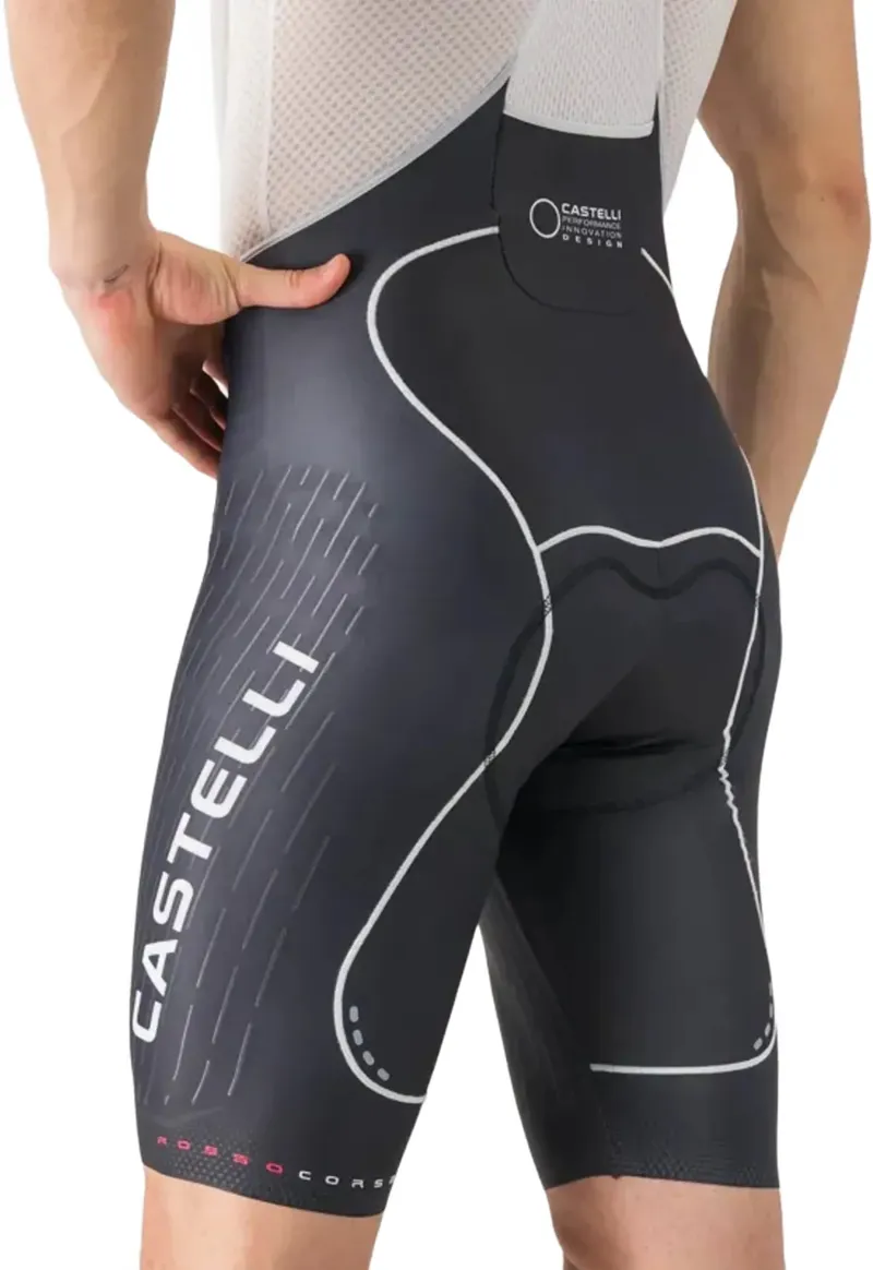 Castelli Free Aero Race S Kit Bib Short in Black/White-7