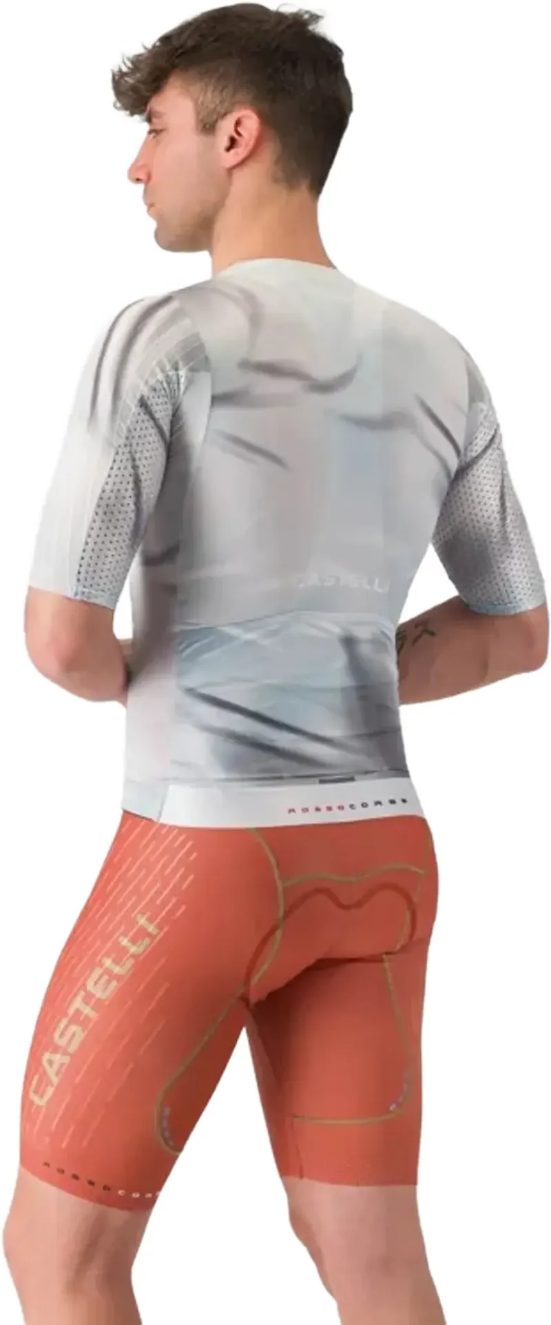 Castelli Free Aero Race S Kit Bib Short in Paprika/Elmwood-4