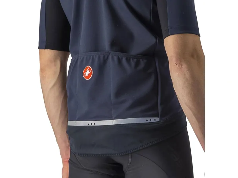 Castelli Gabba RoS 2 Short Sleeve Jersey in Belgian Blue/Silver Grey-2