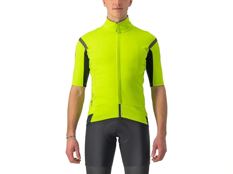 Balfes Bikes Castelli Gabba RoS 2 Short Sleeve Jersey in Electric Lime/Dark Grey | Free postage over £30, £10 off first order, price match & 0% finance.