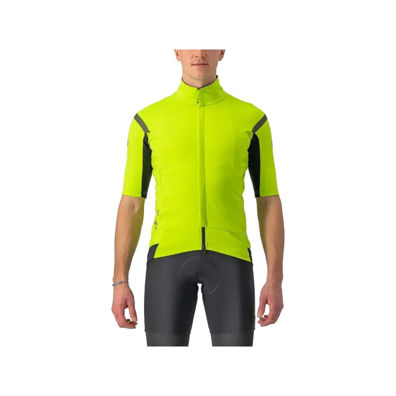 Balfes Bikes Castelli Gabba RoS 2 Short Sleeve Jersey in Electric Lime/Dark Grey | Free postage over £30, £10 off first order, price match & 0% finance.