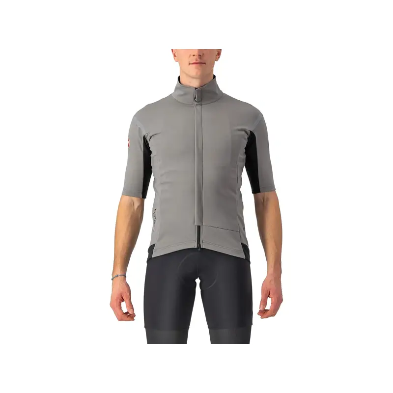 Balfes Bikes Castelli Gabba RoS 2 Short Sleeve Jersey in Nickel Grey/TravertineGrey | Free postage over £30, £10 off first order, price match & 0% finance.