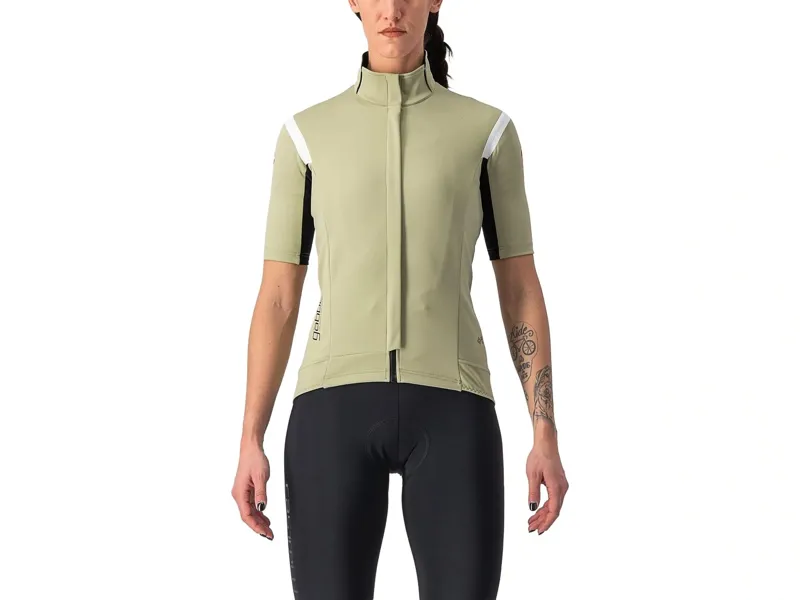 Castelli Gabba RoS 2 Short Sleeve Women's Jersey in Green Tea/Chalk