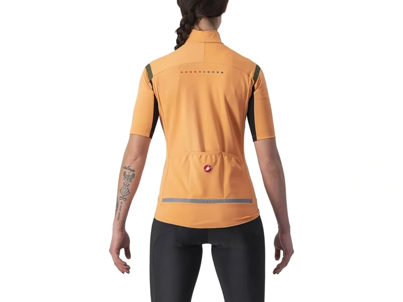 Castelli Gabba RoS 2 Short Sleeve Women's Jersey in Melon/MilitaryGreen-1