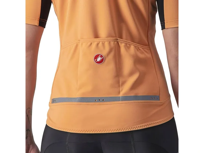 Castelli Gabba RoS 2 Short Sleeve Women's Jersey in Melon/MilitaryGreen-2