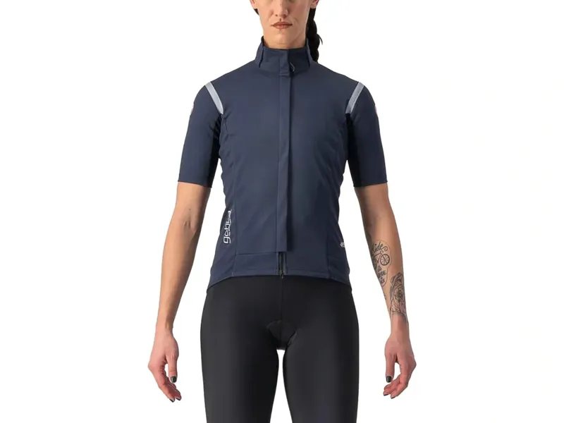 Castelli Gabba RoS 2 Women's Short Sleeve Jersey in Savile Blue/Silver