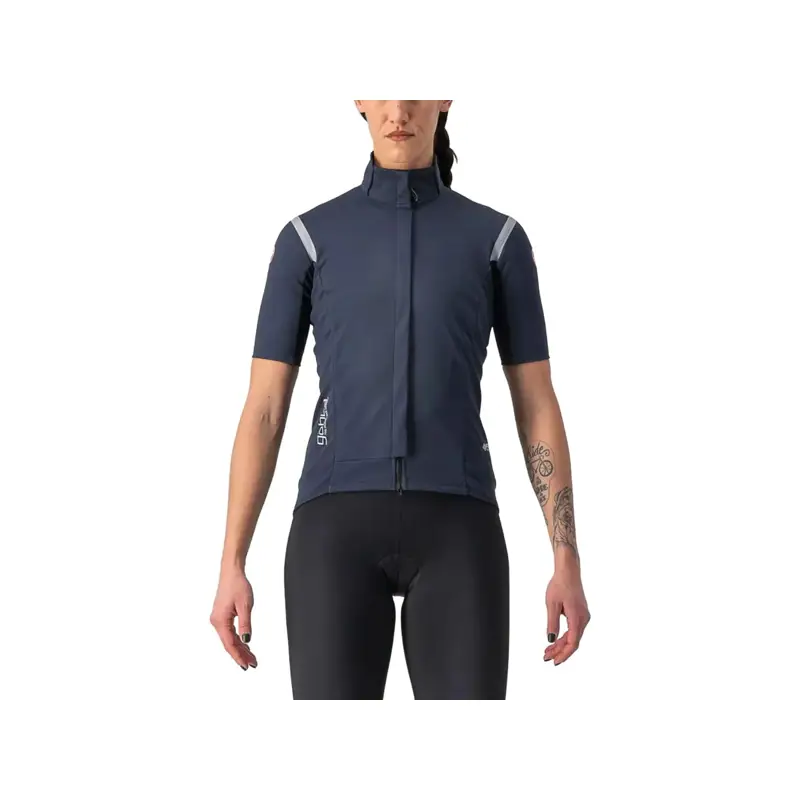 Balfes Bikes Castelli Gabba RoS 2 Women's Short Sleeve Jersey in Savile Blue/Silver | Free postage over £30, £10 off first order, price match & 0% finance.
