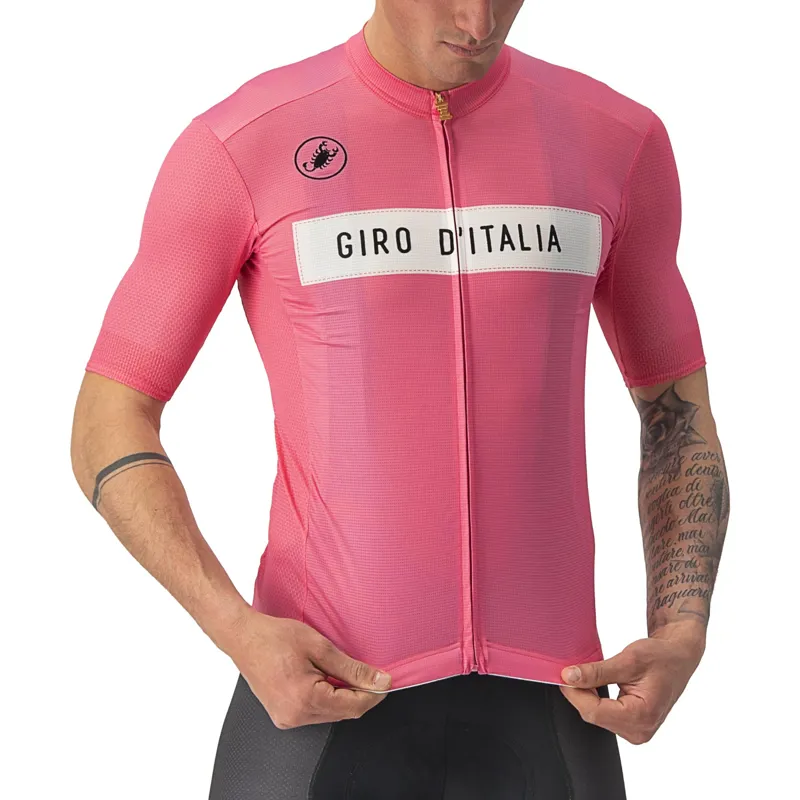 Castelli Giro d'Italia Fuori Short Sleeve Jersey in Rosa Giro-2