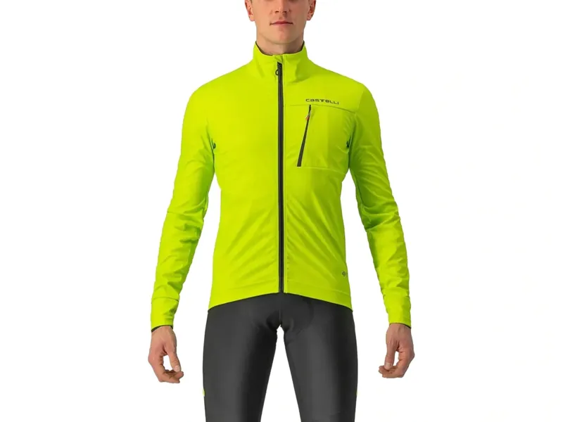 Balfes Bikes Castelli Go Mens Jacket in Electric Lime/Black | Free postage over £30, £10 off first order, price match & 0% finance.