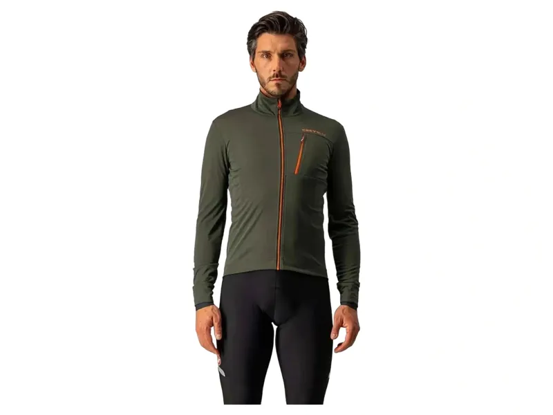Balfes Bikes Castelli Go Mens Jacket in Green | Free postage over £30, £10 off first order, price match & 0% finance.