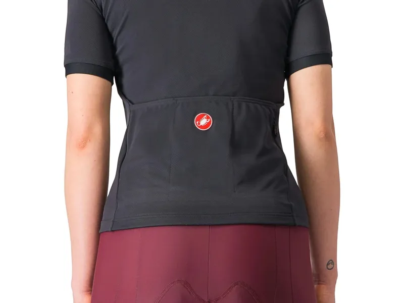 Castelli Libera Women's Short Sleeve Jersey in Light Black-4