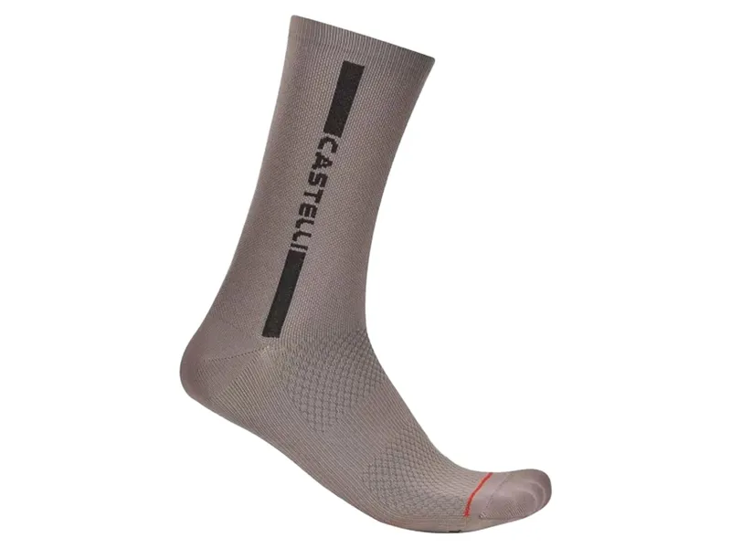 Castelli Linea Logo 15 Sock in Clay/Belgian Blue