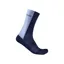 Castelli Logo 18 Merino Socks in Belgian Blue/Steel Fade