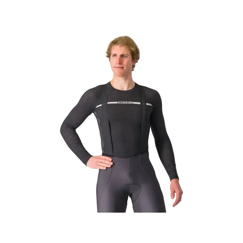 Balfes Bikes Castelli Merino Seamless Base Layer in Black | Free postage over £30, £10 off first order, price match & 0% finance.