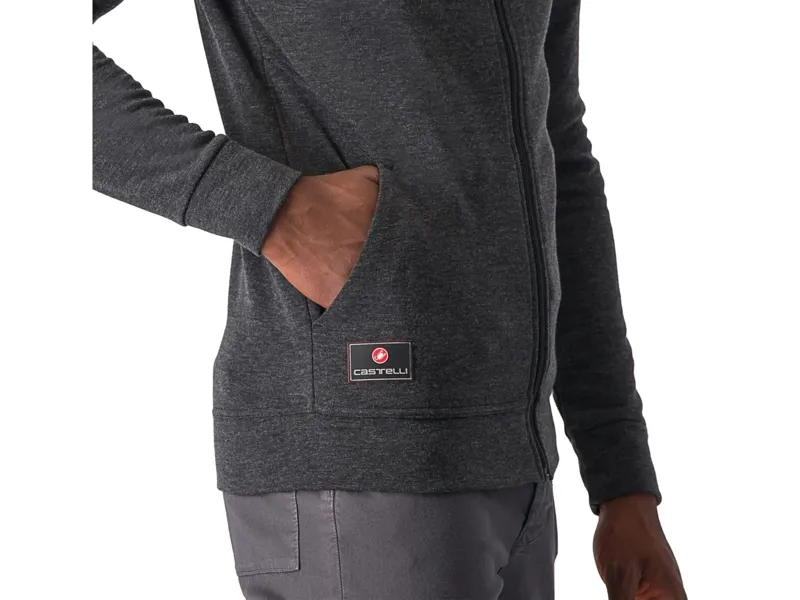 Castelli Milano 2 Full Zip Fleece in Dark Grey-3
