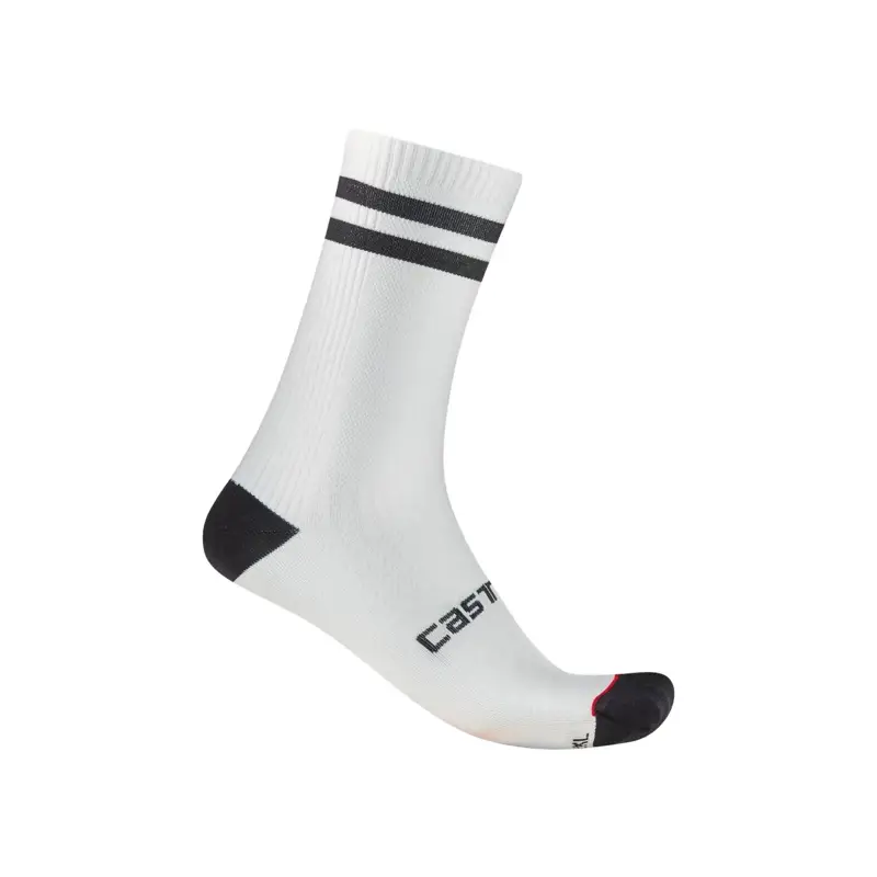 Balfes Bikes Castelli Originale 18 Socks in White/Black | Free postage over £30, £10 off first order, price match & 0% finance.