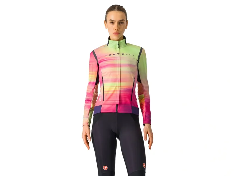 Balfes Bikes Castelli Perfetto Ltd RoS 2 Women's Jacket in Multicolour Pink | Free postage over £30, £10 off first order, price match & 0% finance.