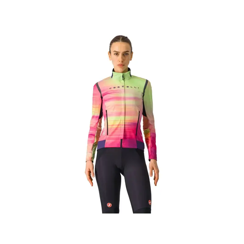 Balfes Bikes Castelli Perfetto Ltd RoS 2 Women's Jacket in Multicolour Pink | Free postage over £30, £10 off first order, price match & 0% finance.