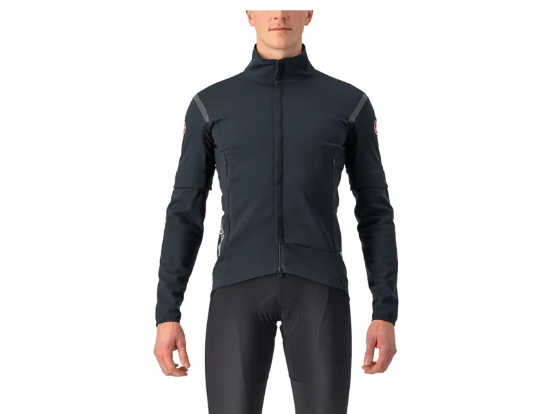 Castelli Perfetto RoS 2 Convertible Jacket in Light Black/Black Reflex