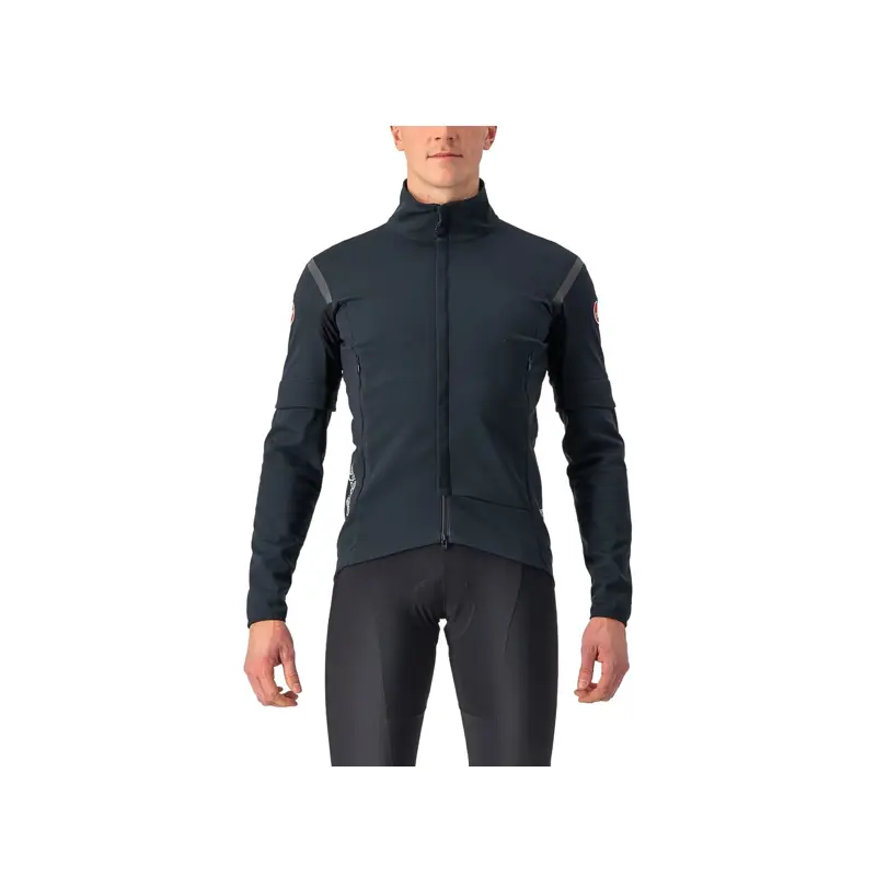 Balfes Bikes Castelli Perfetto RoS 2 Convertible Jacket in Light Black/Black Reflex | Free postage over £30, £10 off first order, price match & 0% finance.