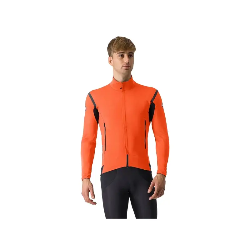 Balfes Bikes Castelli Perfetto RoS 2 Jacket in Brilliant Orange/Silver Reflex | Free postage over £30, £10 off first order, price match & 0% finance.