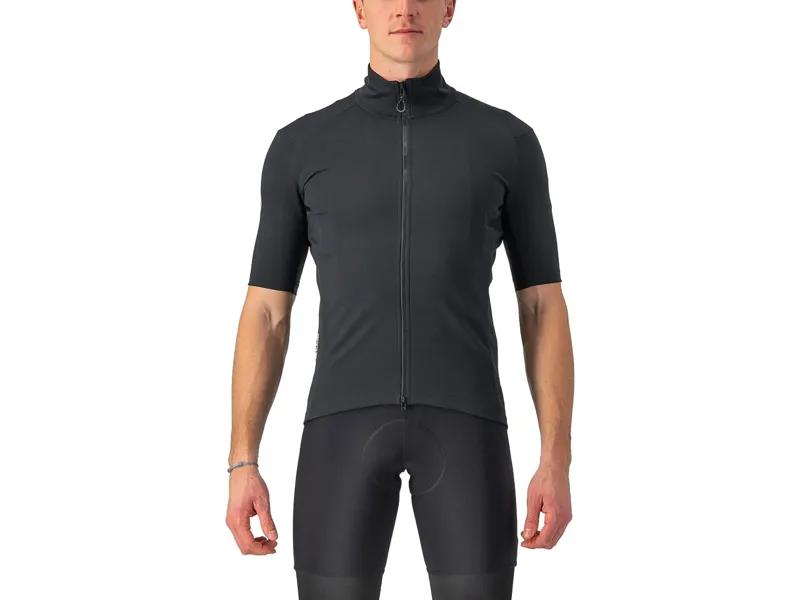 Castelli Perfetto RoS 2 Wind Short Sleeve Jersey in Light Black