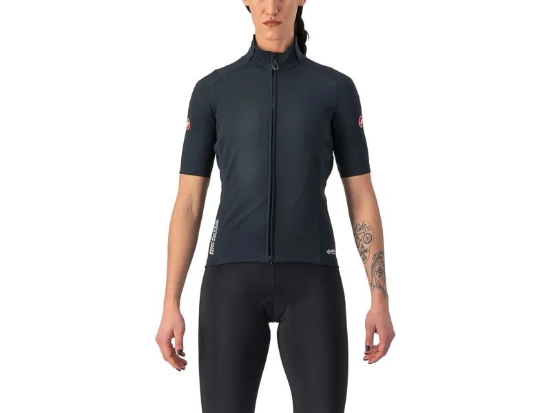 Balfes Bikes Castelli Perfetto RoS 2 Women's Wind Short Sleeve Jersey in Light Black | Free postage over £30, £10 off first order, price match & 0% finance.