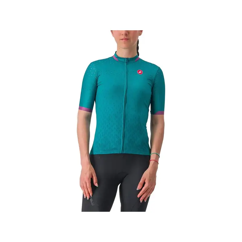 Balfes Bikes Castelli Pezzi Women's Short Sleeve Jersey in Quetzal Green | Free postage over £30, £10 off first order, price match & 0% finance.
