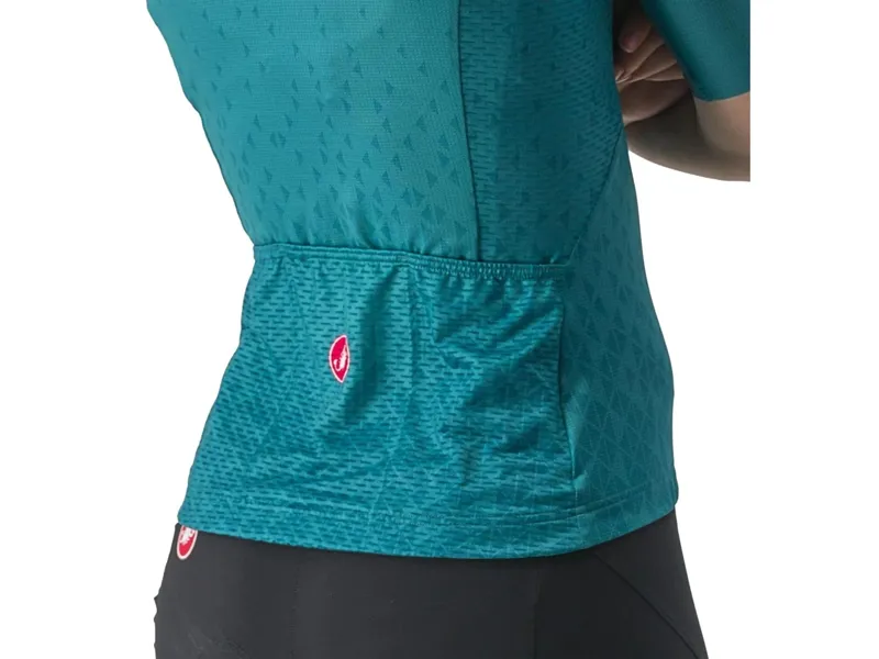 Castelli Pezzi Women's Short Sleeve Jersey in Quetzal Green-2