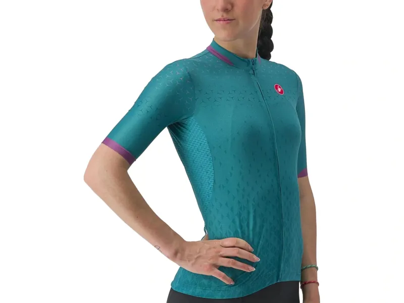 Castelli Pezzi Women's Short Sleeve Jersey in Quetzal Green-4