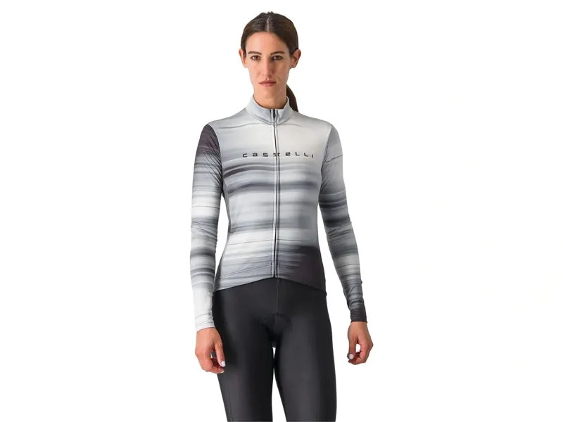 Balfes Bikes Castelli Phase Women's Long Sleeve Jersey in Black/White | Free postage over £30, £10 off first order, price match & 0% finance.