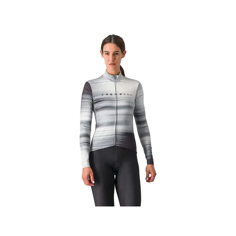 Balfes Bikes Castelli Phase Women's Long Sleeve Jersey in Black/White | Free postage over £30, £10 off first order, price match & 0% finance.