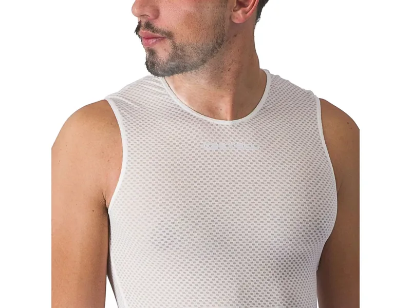 Castelli Pro Mesh 2.0 Sleeveless Base Layer in White-4