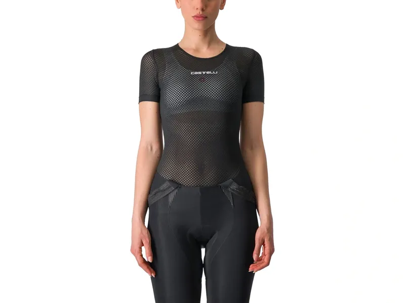 Castelli Pro Mesh Women's Short Sleeve Base Layer in Black