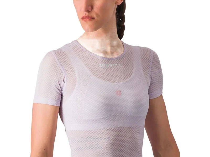 Castelli Pro Mesh Women's Short Sleeve Base Layer in Purple Mist-4
