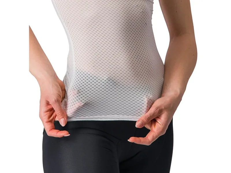 Castelli Pro Mesh Women's Short Sleeve Base Layer in White-4