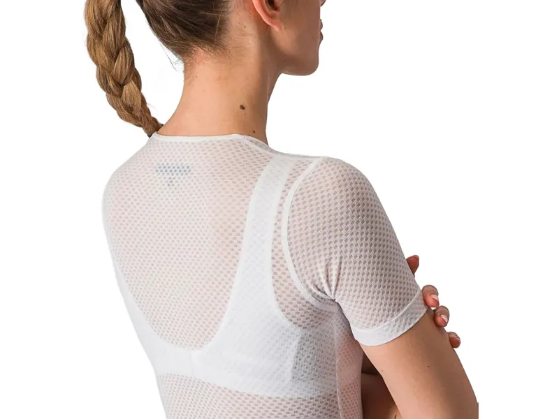 Castelli Pro Mesh Women's Short Sleeve Base Layer in White-5