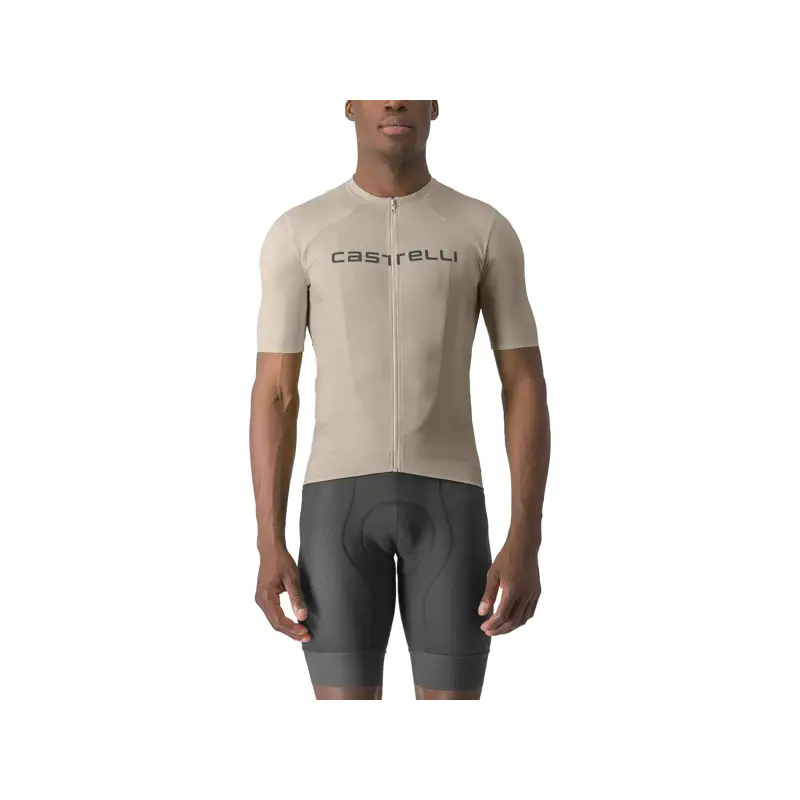 Balfes Bikes Castelli Prologo Lite Short Sleeve Jersey in Clay/Gunmetal Grey | Free postage over £30, £10 off first order, price match & 0% finance.