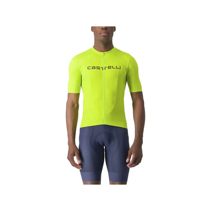 Balfes Bikes Castelli Prologo Lite Short Sleeve Jersey in Electric Lime/Green | Free postage over £30, £10 off first order, price match & 0% finance.