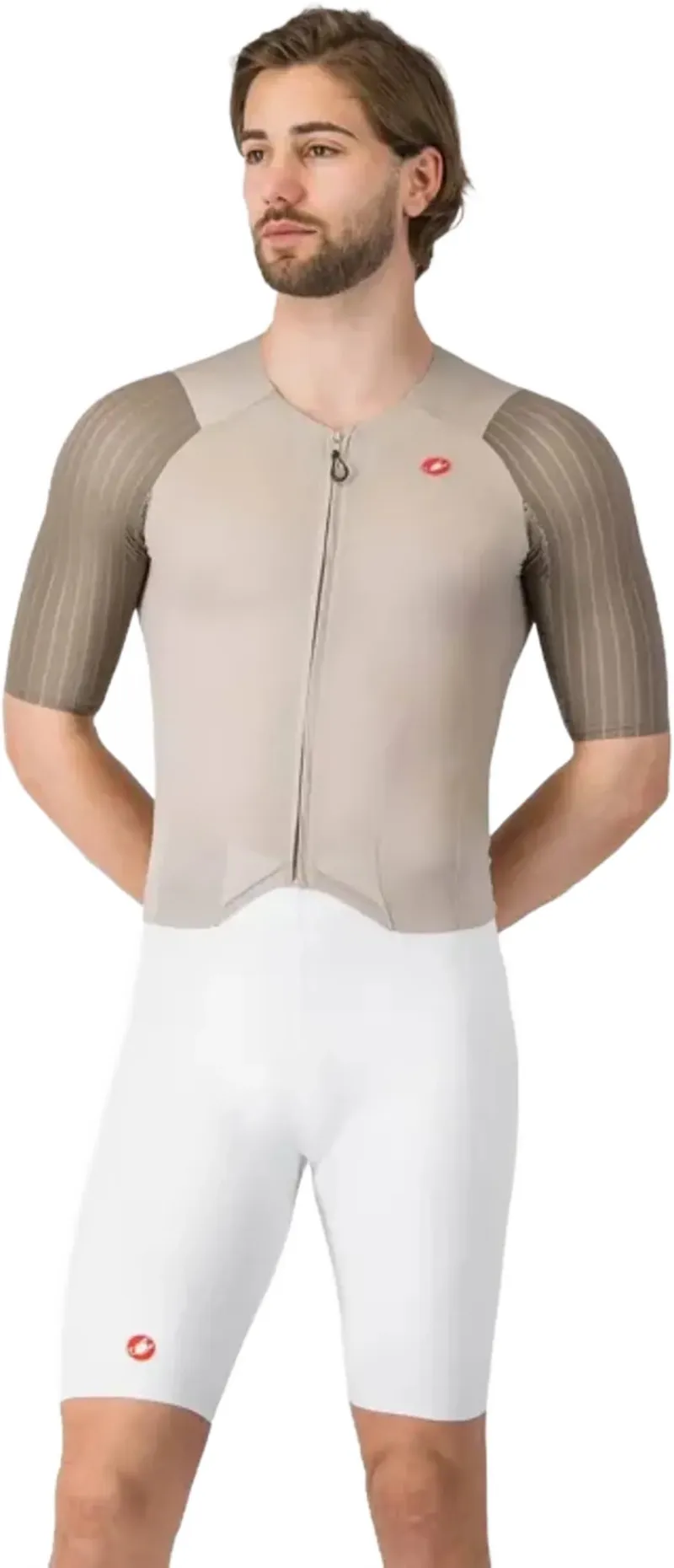 Castelli Sanremo S Speed Suit in Clay/White