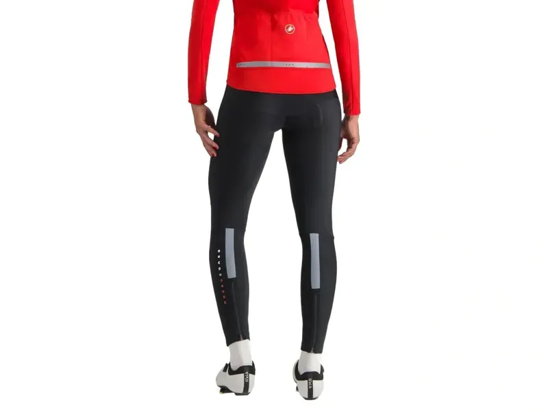 Castelli Sorpasso RoS Women's Bib Tights in Black/Silver Reflex-3