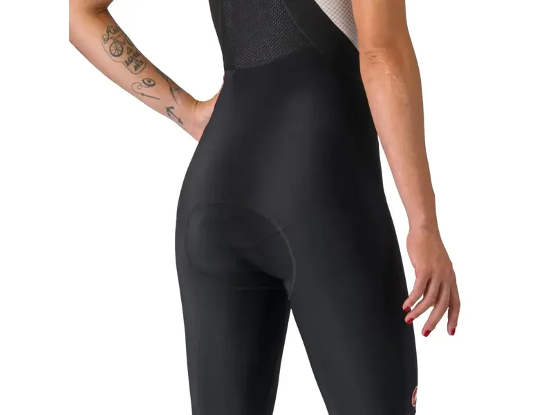 Castelli Sorpasso RoS Women's Bib Tights in Black/Silver Reflex-4