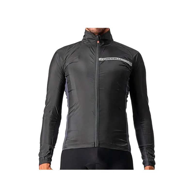 Balfes Bikes Castelli Squadra Stretch Jacket in Light Black and Dark Gray | Free postage over £30, £10 off first order, price match & 0% finance.