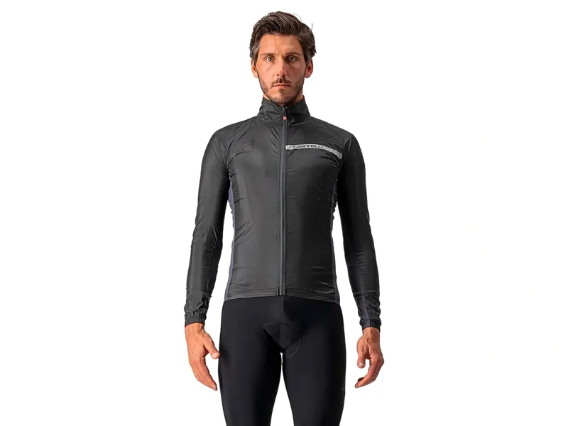 Castelli Squadra Stretch Jacket in Light Black and Dark Gray-1